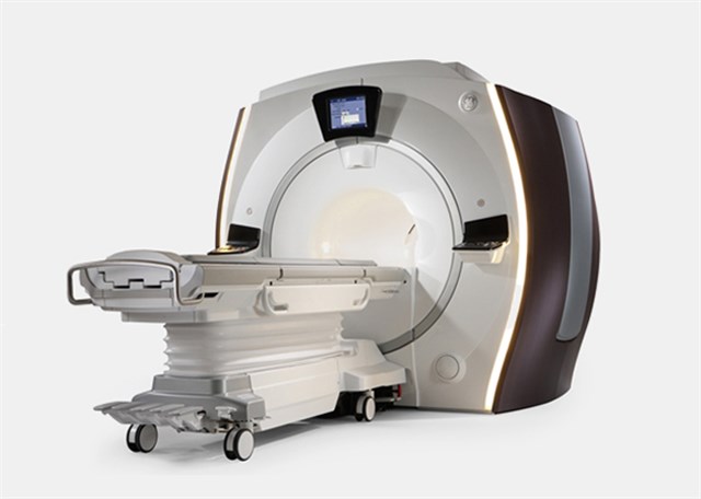 GE Optima MR450W wide bore MRI equipment